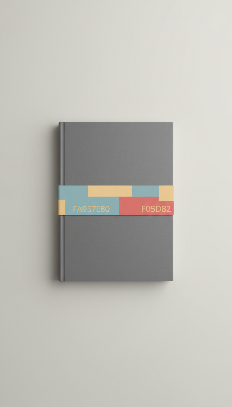 Graphite Notebook with Graphic Accent Band