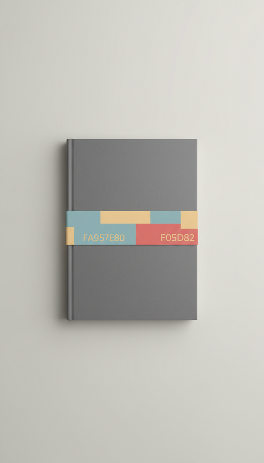 Graphite Notebook with Graphic Accent Band
