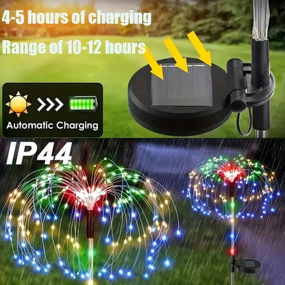 3/1Pcs LED Solar Firework Lights Garden Decoration Fairy Lights Waterproof Outdoor Dandelion Lawn Lamp for Garden Lawn Decor